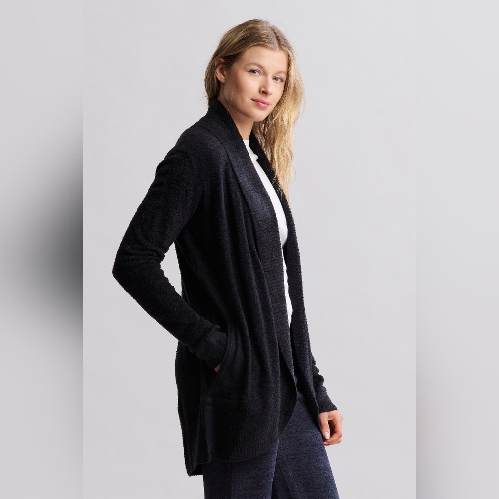 Barefoot Dreams Classic Comfy Cozy Chic Lite Circle Cardigan Black‎  Size XS S - Picture 6 of 10